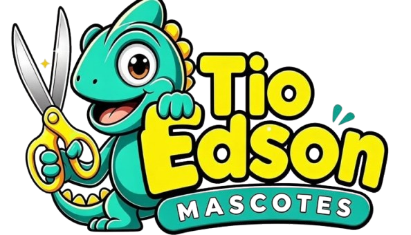 Mascote Camaleão Tio Edson Mascotes